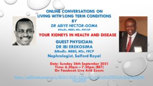 Information about online conversation on kidney care